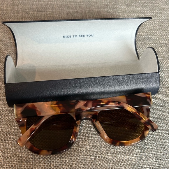 Warby Parker Sunglasses Frame Only Gemma W in Adobe Tortoise - Picture 9 of 11